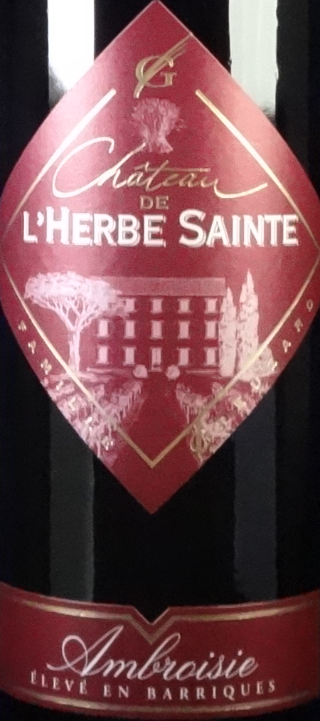 L\'Herbe Sainte Ambrosie Minervois 2014
